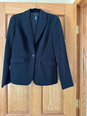 Apostrophe Black Women's Single-Button Tailored Blazer